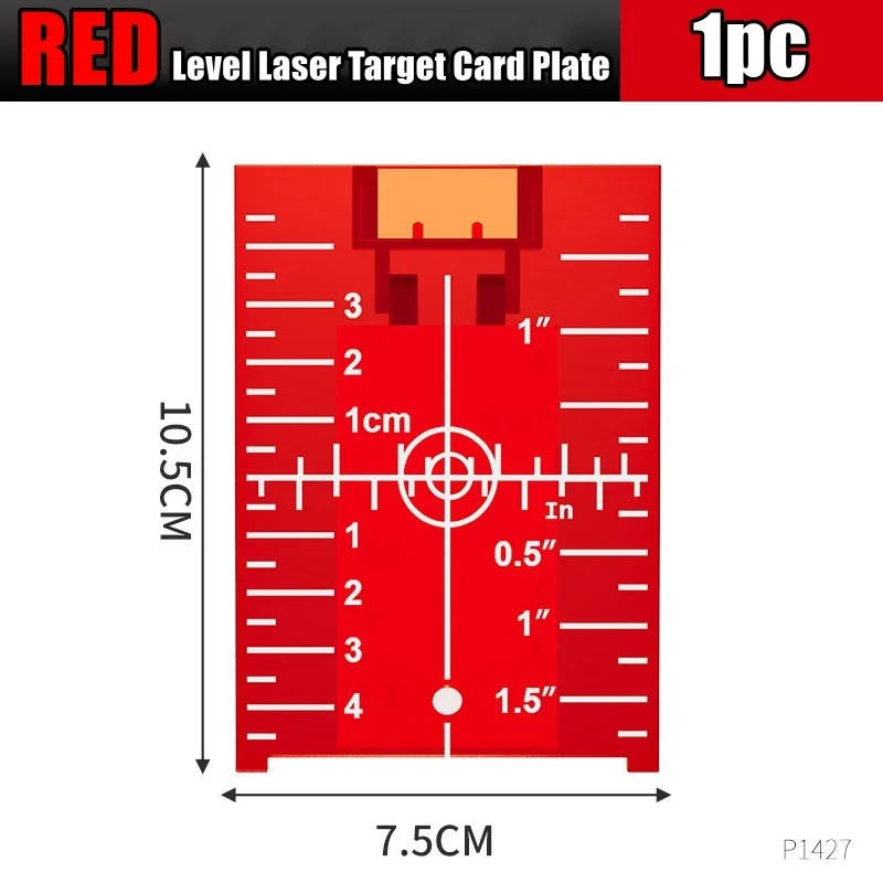 Laser Level Target Board Red/Green Line Beam Distance Plate Inch/cm Leveling Board Tool Hanging On Wall & Floor Measuring tape