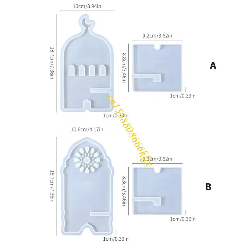 قالب حامل الهاتف السيليكون مع تصميم قابل للفصل وموانئ شحن لإكسسوارات صياغة راتنج DIY 066C #6