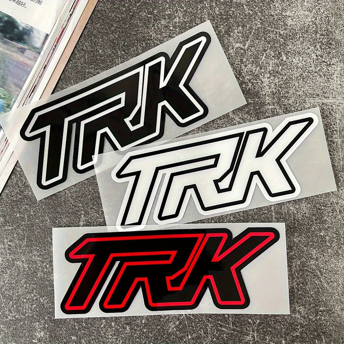 

1PC "TRK Style" Multi - Color Sticker Set - Bold Logo Decals for Motorcycles, Laptops & Moto Enthusiasts' Decor