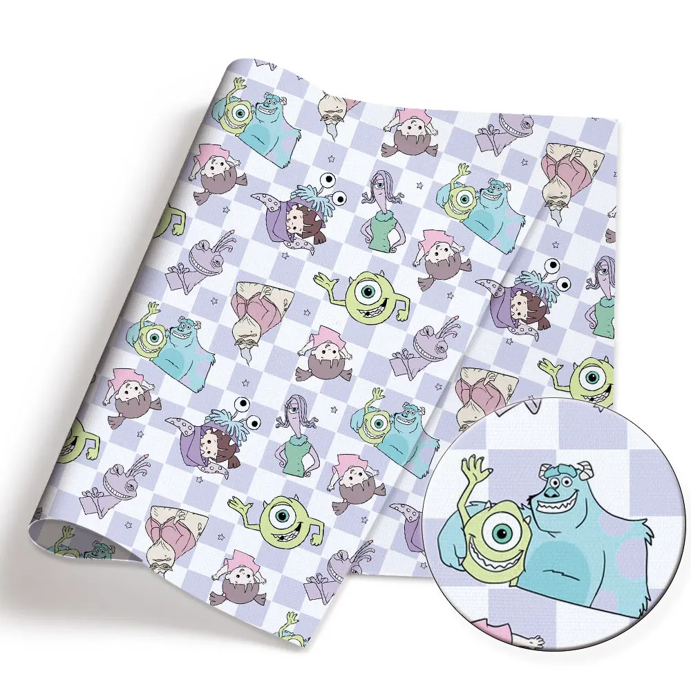 نسيج قطني كرتوني ديزني ، نسيج مرقع ، نسيج منزلي ، خياطة فستان دمية ، ستارة ، بوليستر ، 140 × 50 سم #5