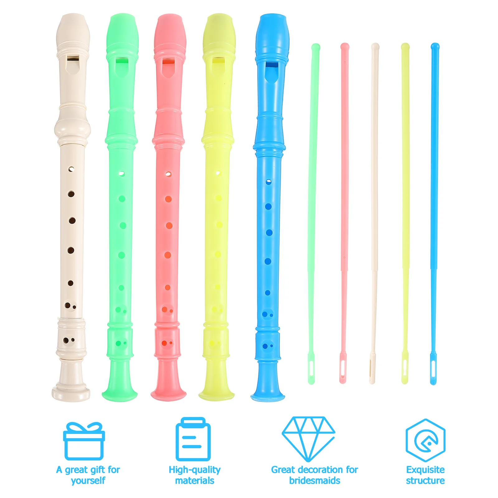 

Colorful Educational Music Soprano Recorder for Student Musical Instruments