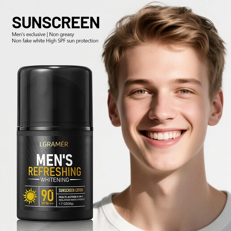 Protector Solar Humectante para Rostro, Cuello y Cuerpo, Protección de la Piel, Crema Solar Refrescante, Resistente a los Rayos UV y Antienvejecimiento