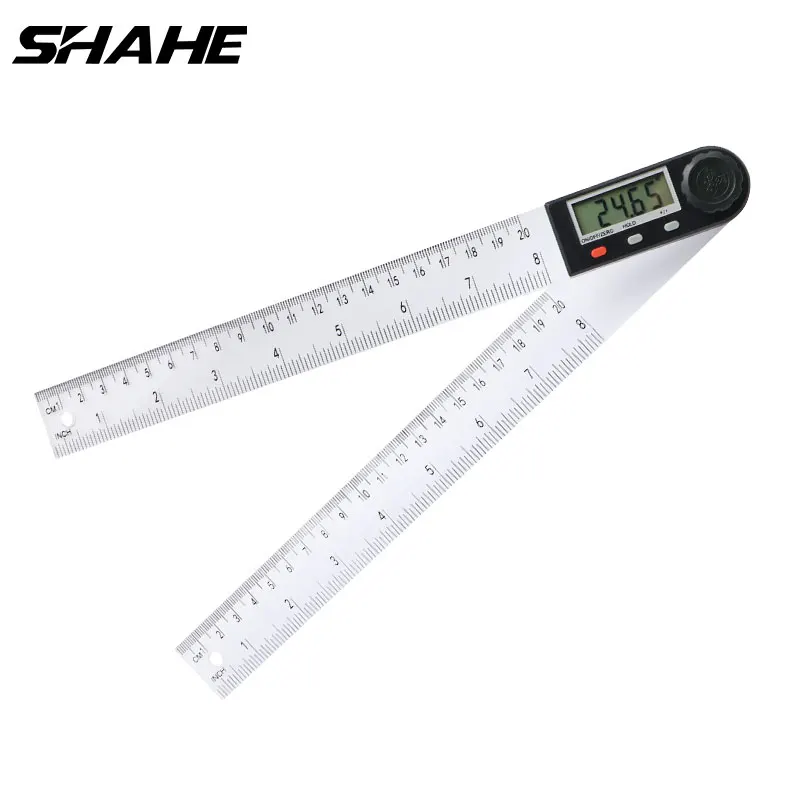 Shahe 200/300 mm Digital Angle Finde Plastic Digital Protractor Inclinometer Electron Goniometer Protractor Angle Ruler Meter