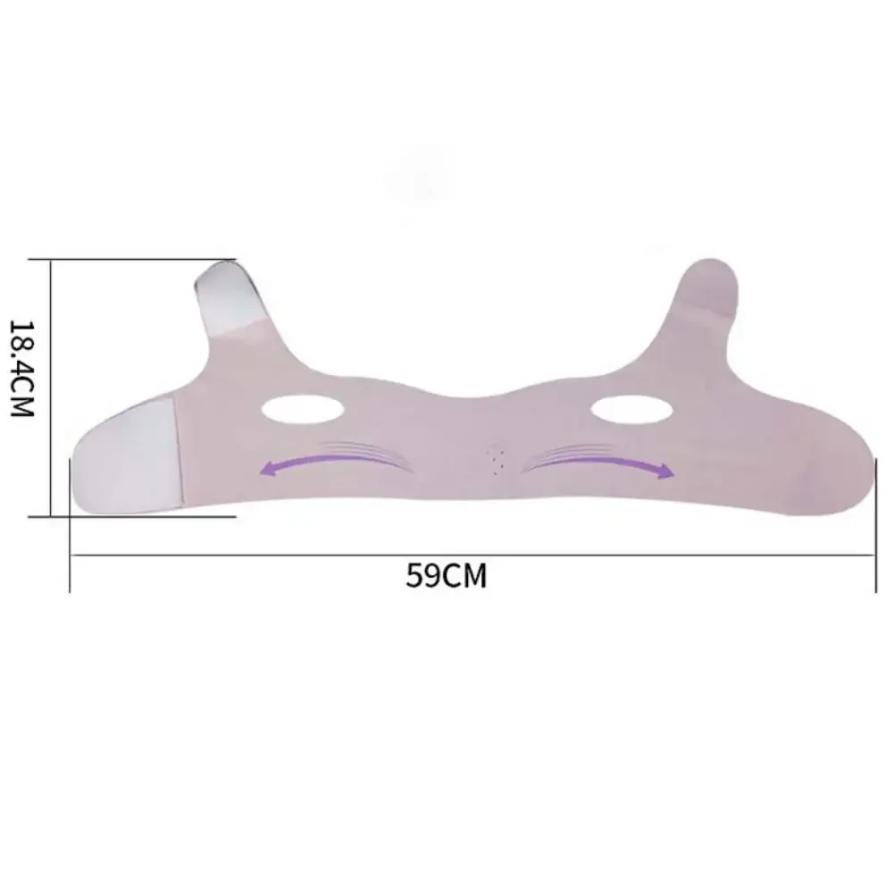 Portable Breathable Face Lifting Belt Resuable Cooling Double Chin Reducer V Shaped Chin Up Mask for Women
