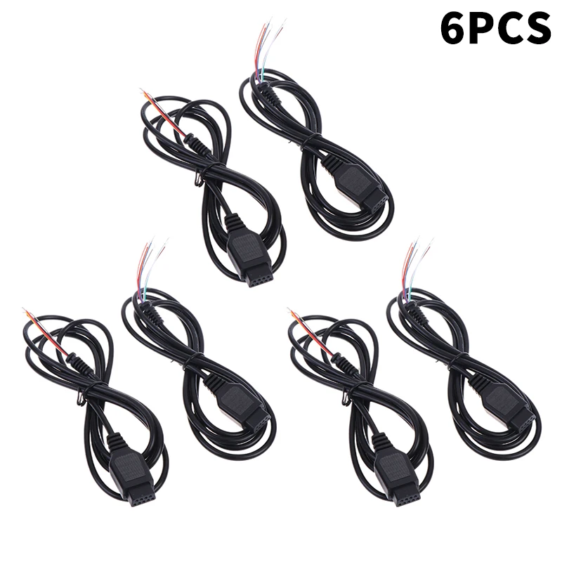 Cabo de Controle para Genesis 2 MD 2, Mega Drive 2, Gamepad, Cabo Extensor de 9 Pinos para Console de Jogos (2/4/6 Peças)