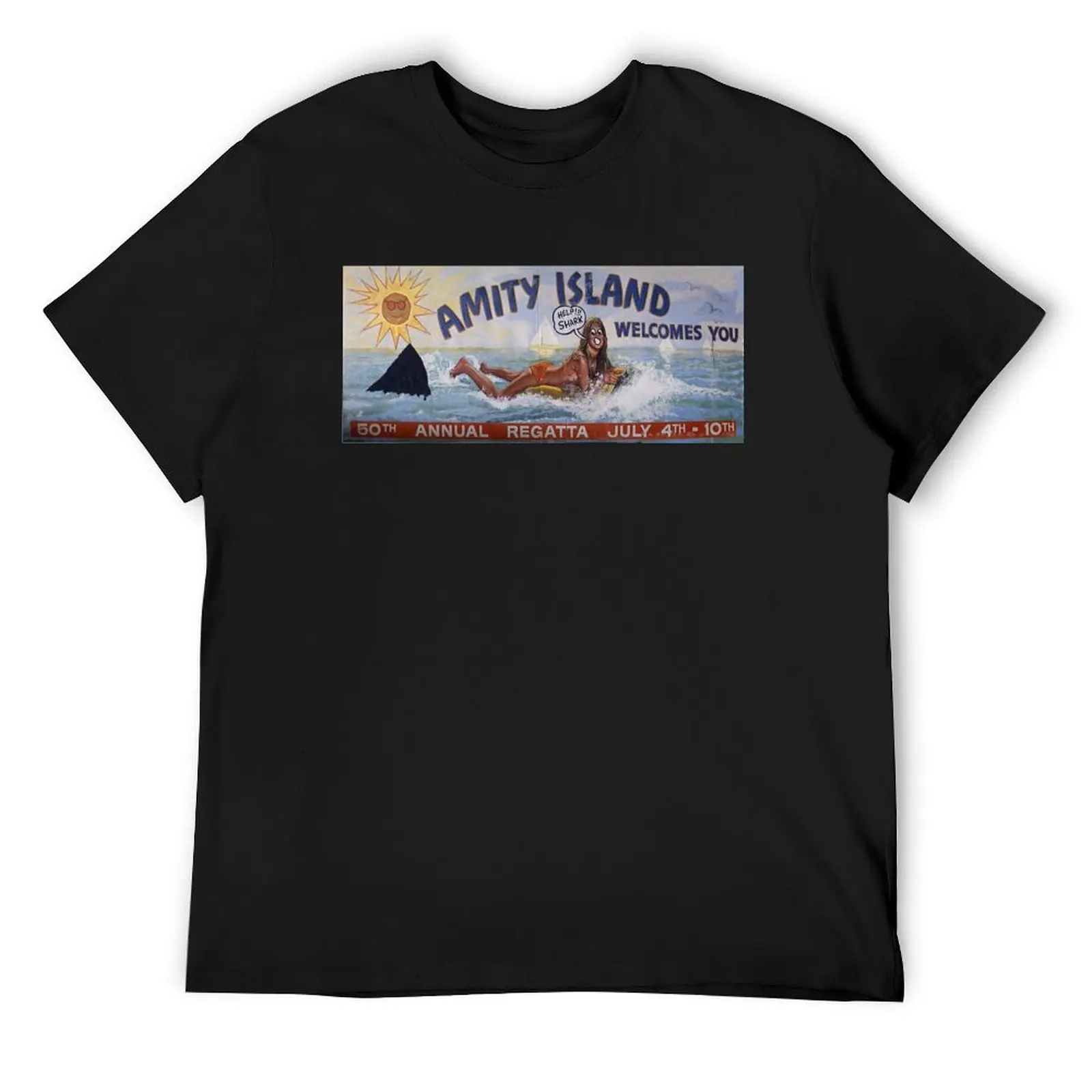

Welcome To Amity Island T-Shirt luxury t-shirt graphic t shirts mens t shirts top quality