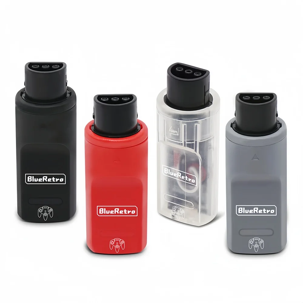 Adaptador de controle de jogos sem fio BlueRetro compatível com consoles Microsoft N64 para PS3, PS4, PS5 e Switch.