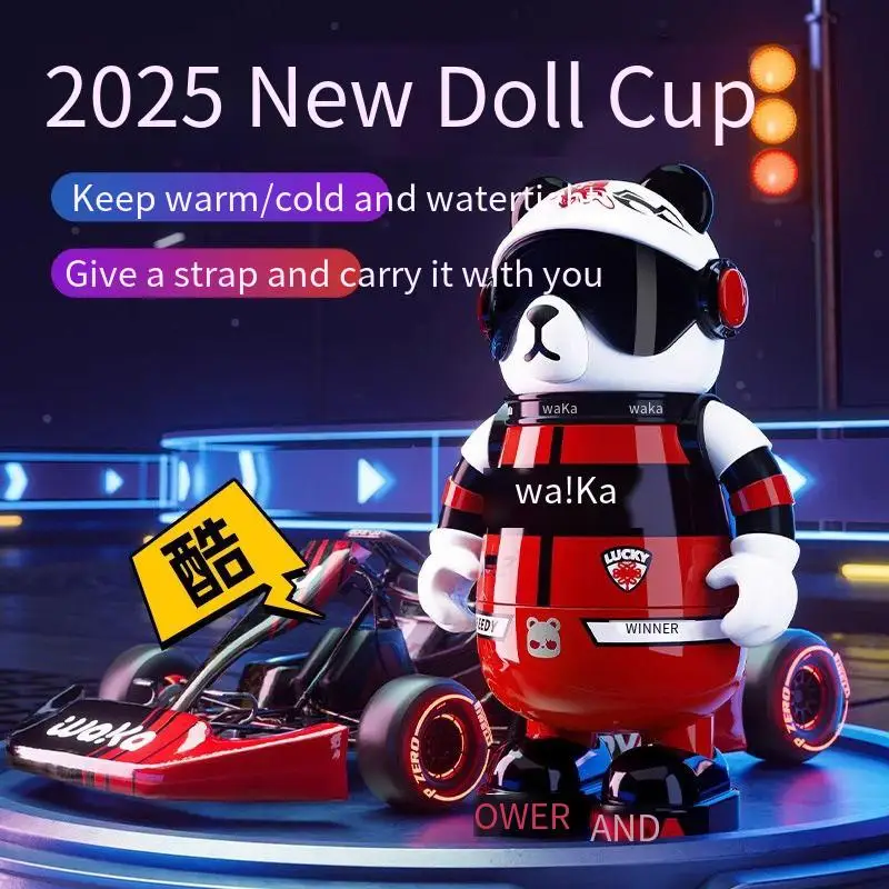 

Miniso 316, соломенная чашка из нержавеющей стали, высококачественная мультяшная модная бутылка для воды для детей и взрослых