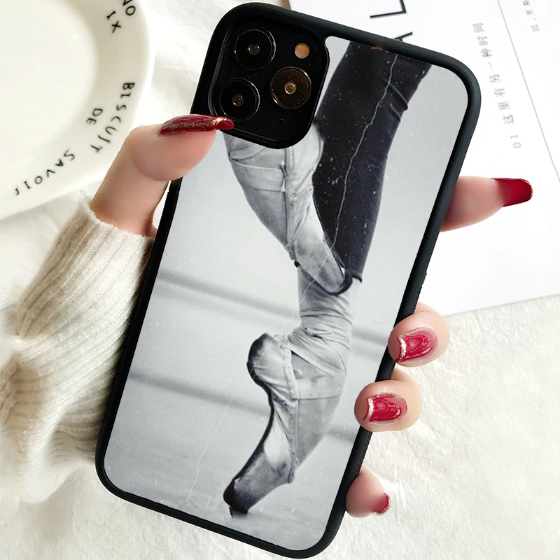 5 5S SE 2020 Phone Cover Case for iPhone 6 6S 7 8 PLUS X XS XR 11 12 13 MINI 14 PRO MAX Rubber  Balletto Ballerina Dancer Scarpe