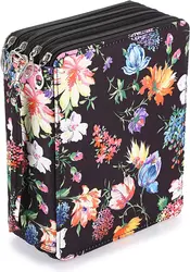 Colored Pencil Case- 160 Slots Pencil Holder Pen Bag Large Capacity Pencil Organizer with Handle Strap Handy Colored Pencil Box