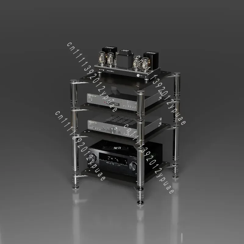 HiFi Split Vibration Isolation Amplifier Rack, Shock Damping Audio Cabinet for Power Amplifier Placement