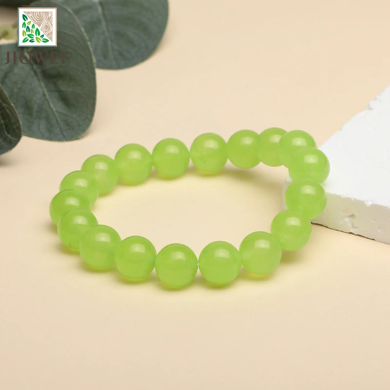 Natural Grape Green Quartzite Bracelet Women Girls Fashion Stone Handmade Strength Yoga Healing Energy Jewelry Gift 6/8/10/12mm