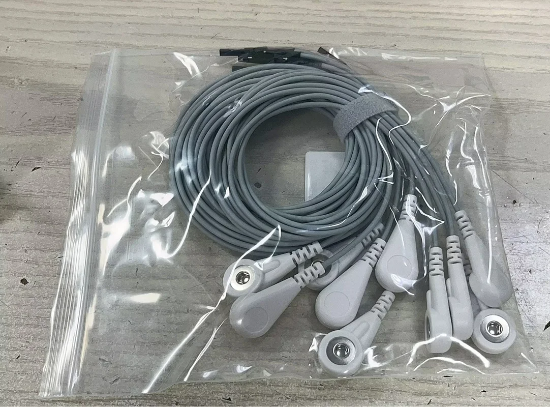 4.0 EEG lead wire EEG/ECG electrode buckle lead wire