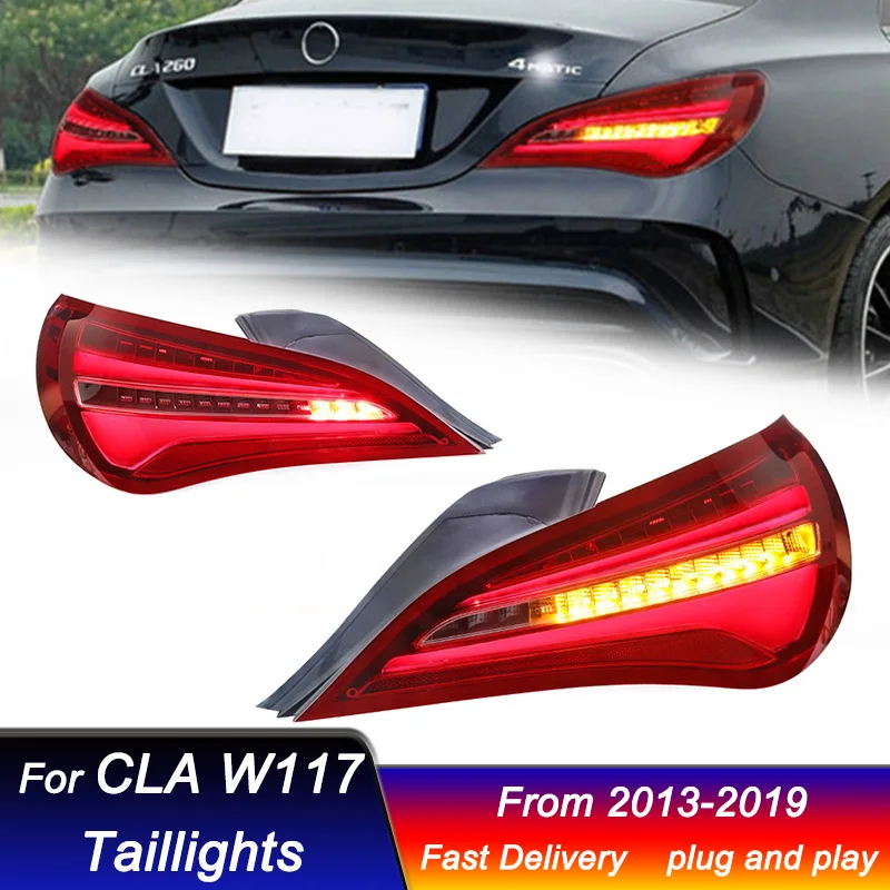 

Car Led Taillights For Mercedes Benz CLA W117 2013-2019 LED DRL Daytime Running Dynamic Turn Signal Brake Reverse Tail Lights