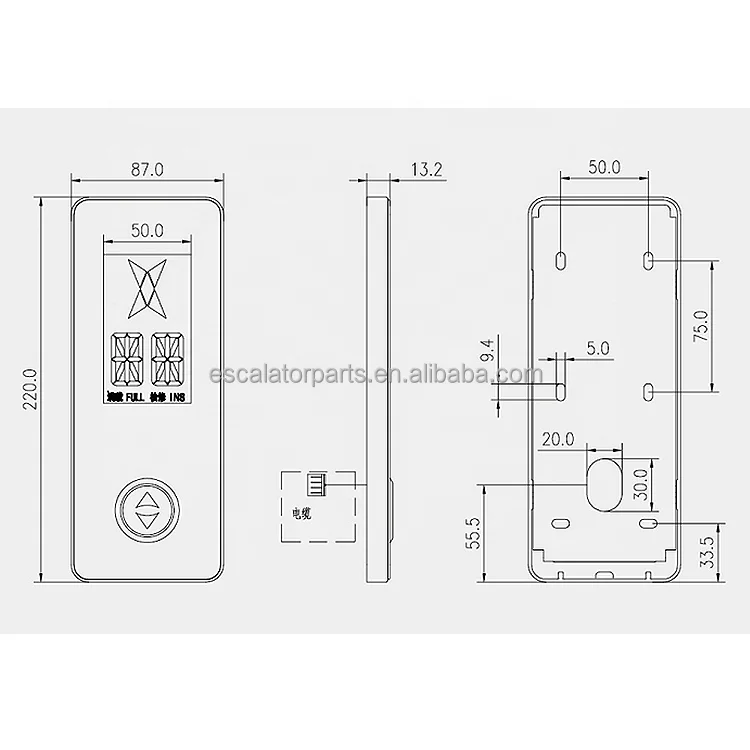 Elevator Touch Outbound Car Operation Elevator COP LOP Display