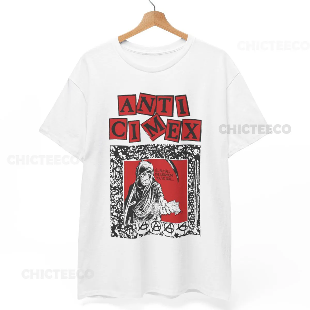 Camiseta Anti-Cimex |   Camiseta con banda de corteza punk de Hardcore |   Camisa unisex
