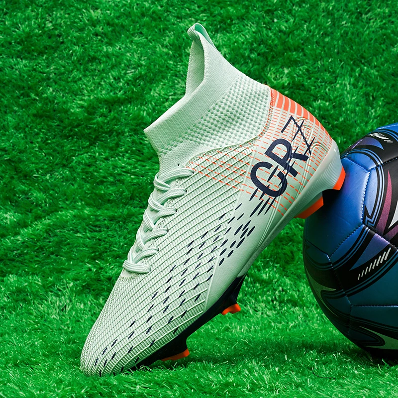 New Mens Soccer Shoes FG/TF Womens Outdoor Professional Football Cleats Unisex Youth Adult Football Boots Training Sneaker