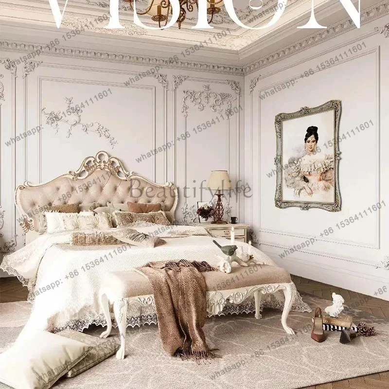 LSEuropean Heavy Double Bed Style Items Australia Metal Adults Double Bed Modern Floating Cama Matrimonial Furniture For Home