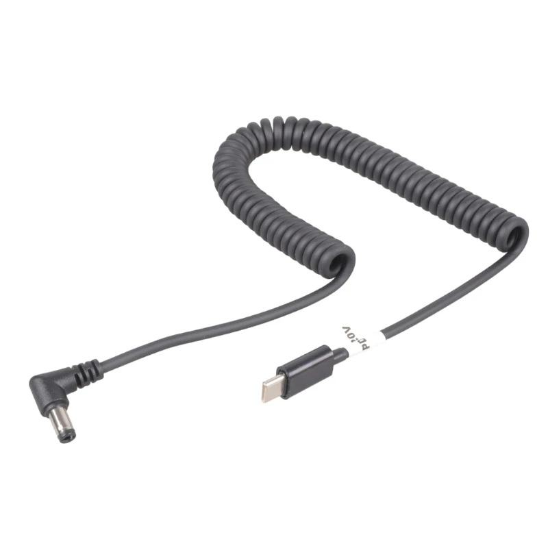 U55C Stretchable Type C To 5525 Charging Wire 100W Output Fast Speed For Laptop Monitor Router