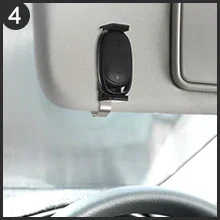 1 PC Garage Door Opener Clip Universal Car Garage Remote Visor Clip Adjustable Compatible with Liftmaster, Sears and Chamberlain