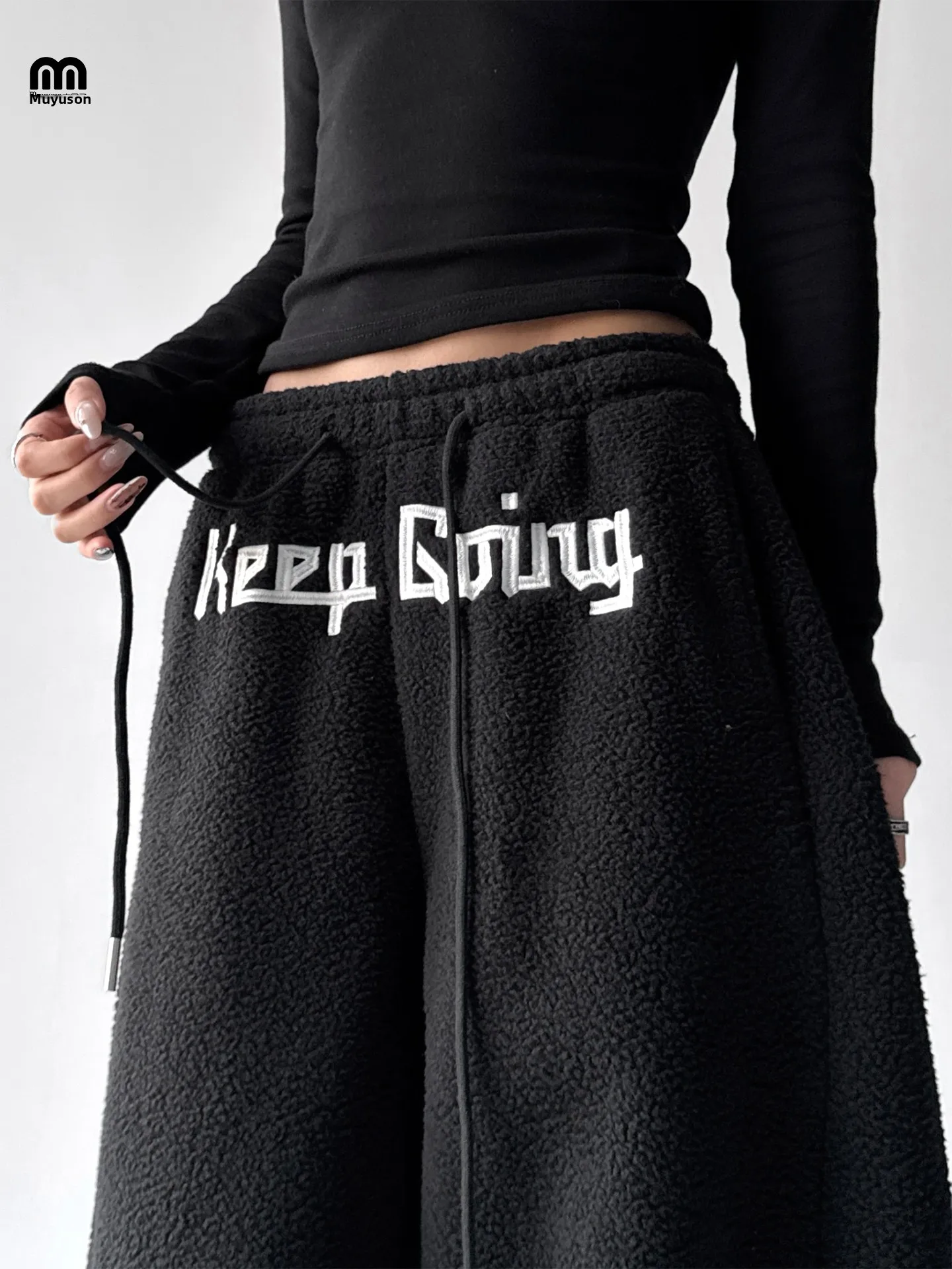 

Американские тяжелые спортивные штаны с буквенным принтом, женские свободные спортивные повседневные брюки, широкие брюки для женщин