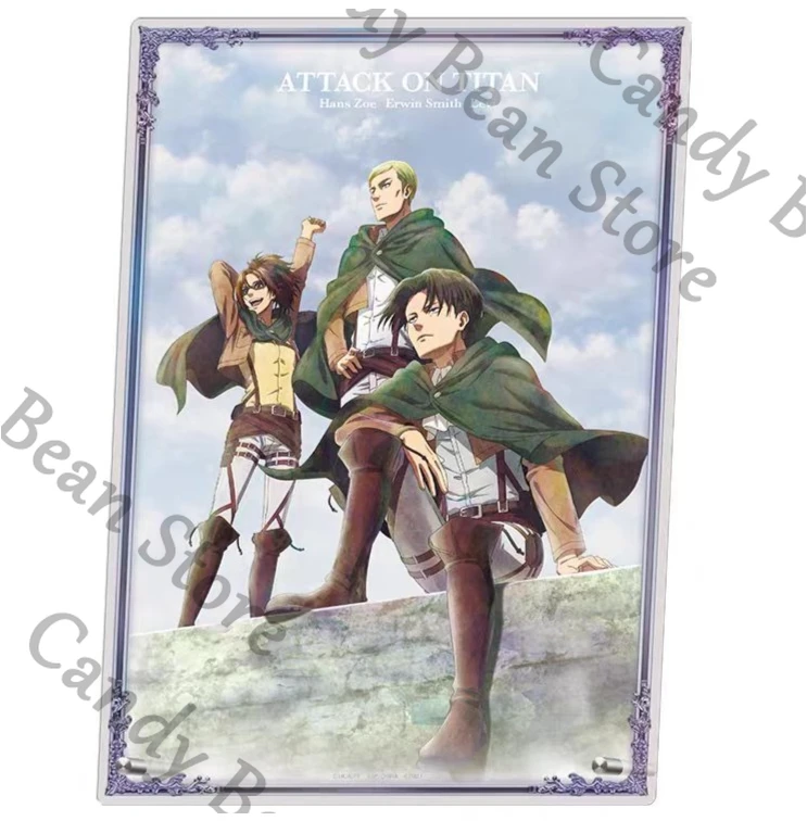 ataque-a-los-titanes-anime-genuino-levi-ackerman-hange-zoe-erwin-smith-cosplay-acrilico-senal-de-pie-figura-de-dibujos-animados-adornar-navidad