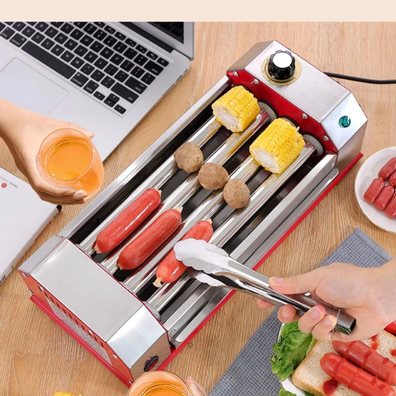 Roast Sausage Machine Commercial Mini Multi-Functional Dormitory Students Ham Baking Breakfast Machine Sausage Hotdog Maker