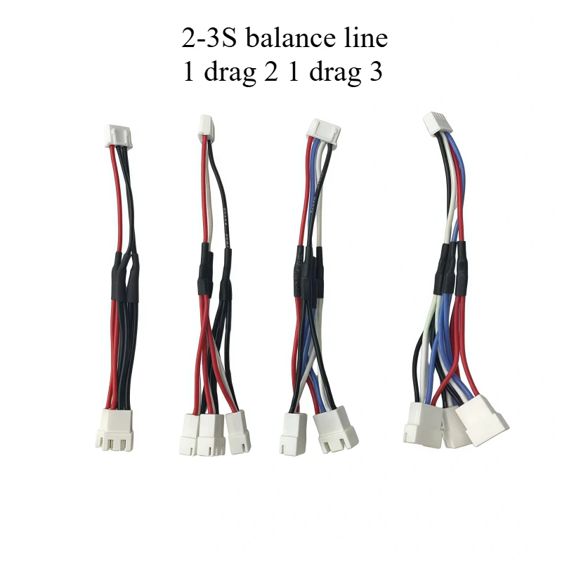 Remote control car model aircraft lithium battery one to three 2S 3S balance cable 7.4v11.1V charging cable B3 charger adapter