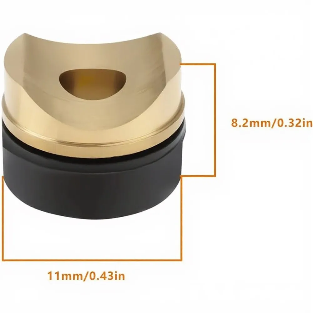 Brass Sealing Ring Gaskets 11 x 8.2 mm 10 pcs for Airless Paint Sprayer Nozzle Gold Tone Wear Resistant Rubber Metal Blend
