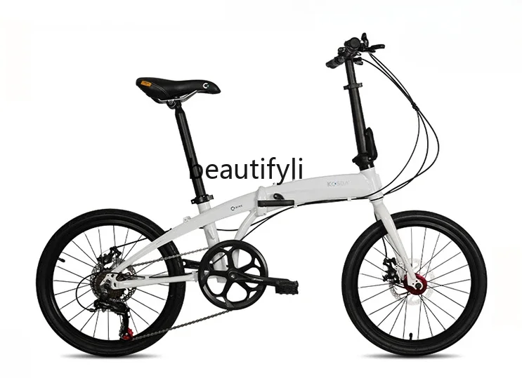 20-Inch Ultra-Light Portable Adult Aluminum Alloy Bicycle Folding Bicycle Road Speed Change