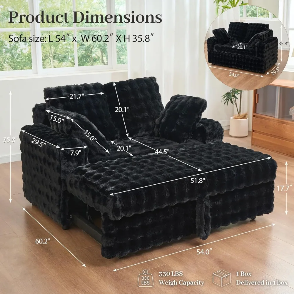 Мягкий шезлонг, домашний диван-кровать, диван с подушками, спальное место, плюшевый вельветовый выдвижной диван, Long-Term Comfo