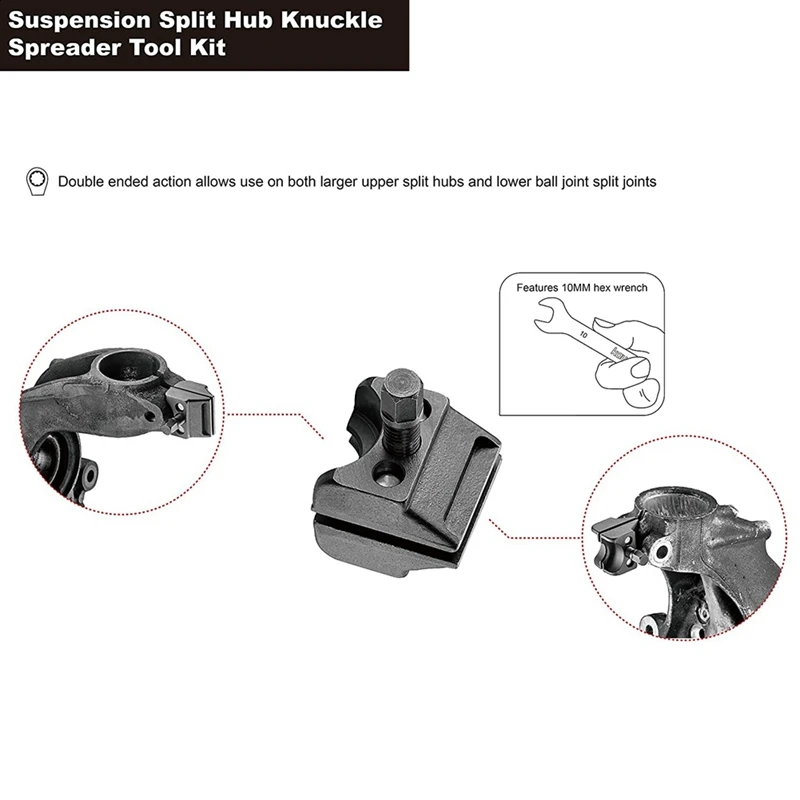 Shock Absorber Ram Strut Removal Ball Joint Splitter Suspension Strut Spreader Tool Kit