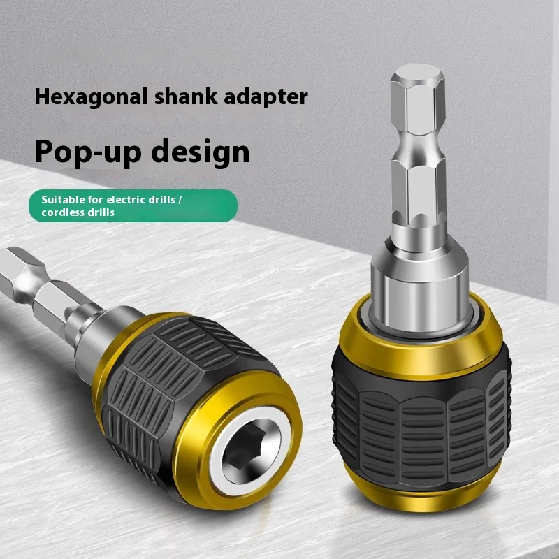 

Quick Electric Convertor Drywall Bit Holder Extension Angle Returns Screwdriver Chuck Adapter Parkside for Screws Hex Bar Tools