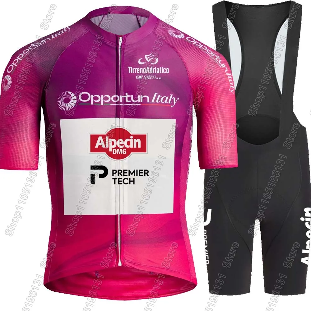 Alpecin Premier-Tech 2026 Team Cycling Jersey Set Bicycle MVDP Purple Clothing Bike Shirts Suit Bicycle Bib Shorts MTB Maillot
