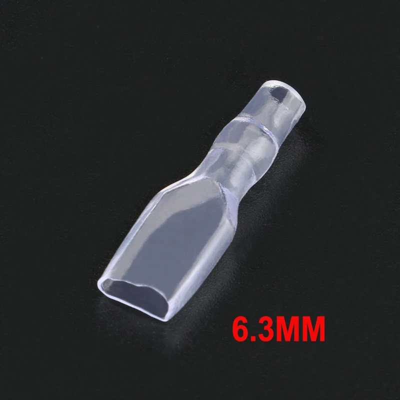 100pcs 2.8mm 4.8mm 6.3mm Rubber Sleeve Cover Case for 2.8MM 4.8MM 6.3MM Crimp Terminal Spade Connector Terminal Cap Plug Spring