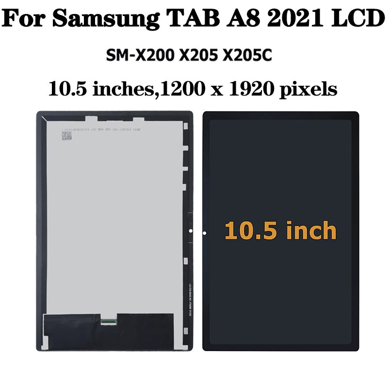 Test dla Samsung Tab A8 10.5 2021 Wifi SM-X200 X200 wyświetlacz LCD Digitizer do Tab А8 LTE SM-X205 X205