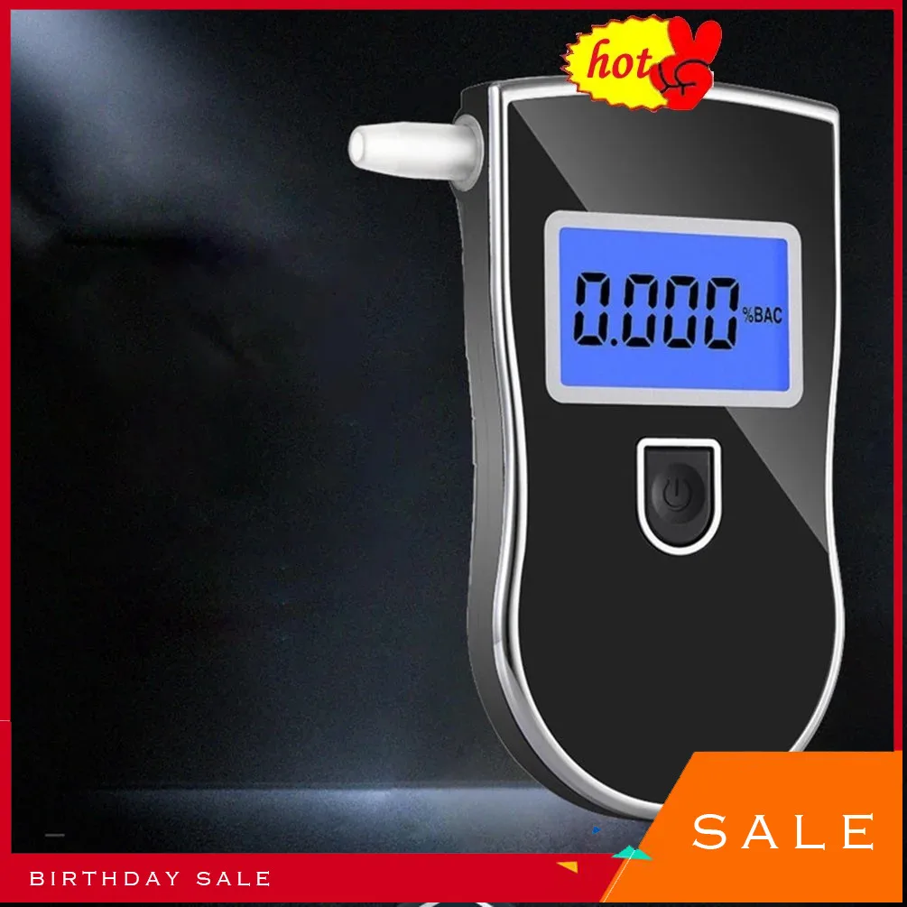 

AT-818 Professional Police Digital Breath Alcohol Alkohol Tester Breathalyzer Analyzer Detector Practical Tester Dropshipping