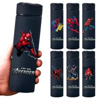 A 500ML Spider Man Cartoon Stainless Steel Water Cup Student Outdoor Sports Water Bottle Portable Leak Proof Insulated Cup