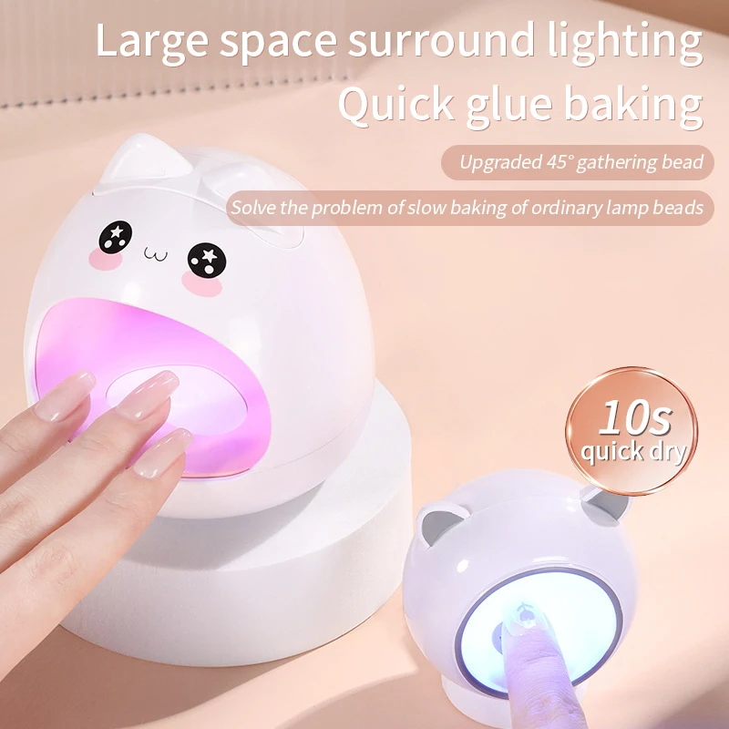 Portable Handheld UV LED Flashlight Nail Lamp 6 LED Beads Quick Dry USB Nail Dryer 18W Machine Nail Gel Dry Nail Art Tool