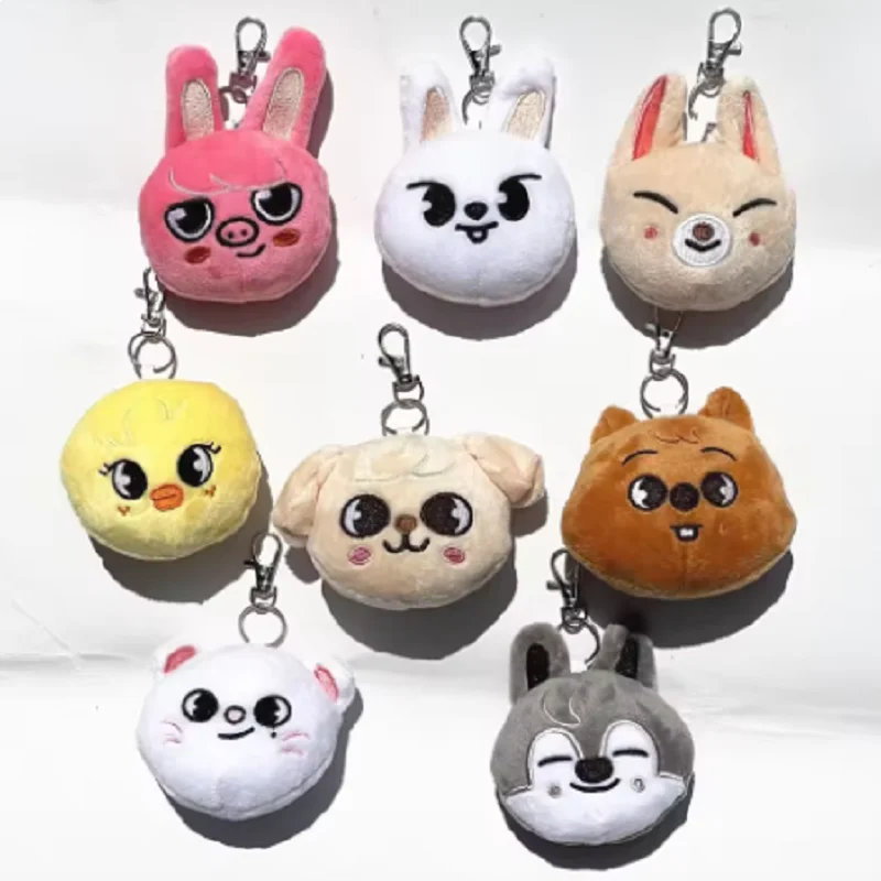 

KPOP SKZOO Plush Keychain Korean Ide Stray Kids Pendant Toy Keychain Fan Collection Giftsol Felix HyunJin Jisung Plush Cartoon