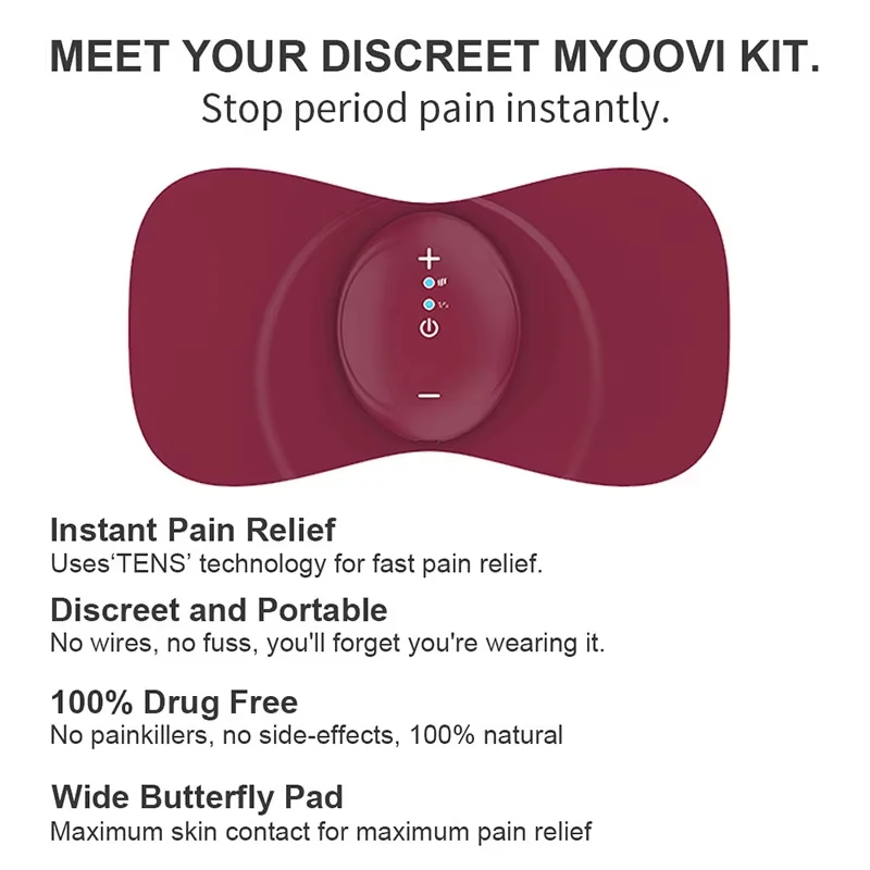 New EMS Menstrual Heating Pad Menstrual Pain Relief Abdomen Massager Period Pain Relief Portable Cramp Relief Device
