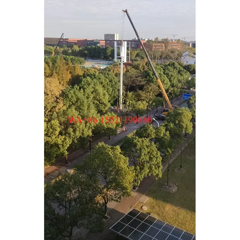 WMWMNU 7KW 10KW 16KW Wind Turbine Generator Hybrid Wind Solar Power System With Solar Panels Hybrid Power for Construction