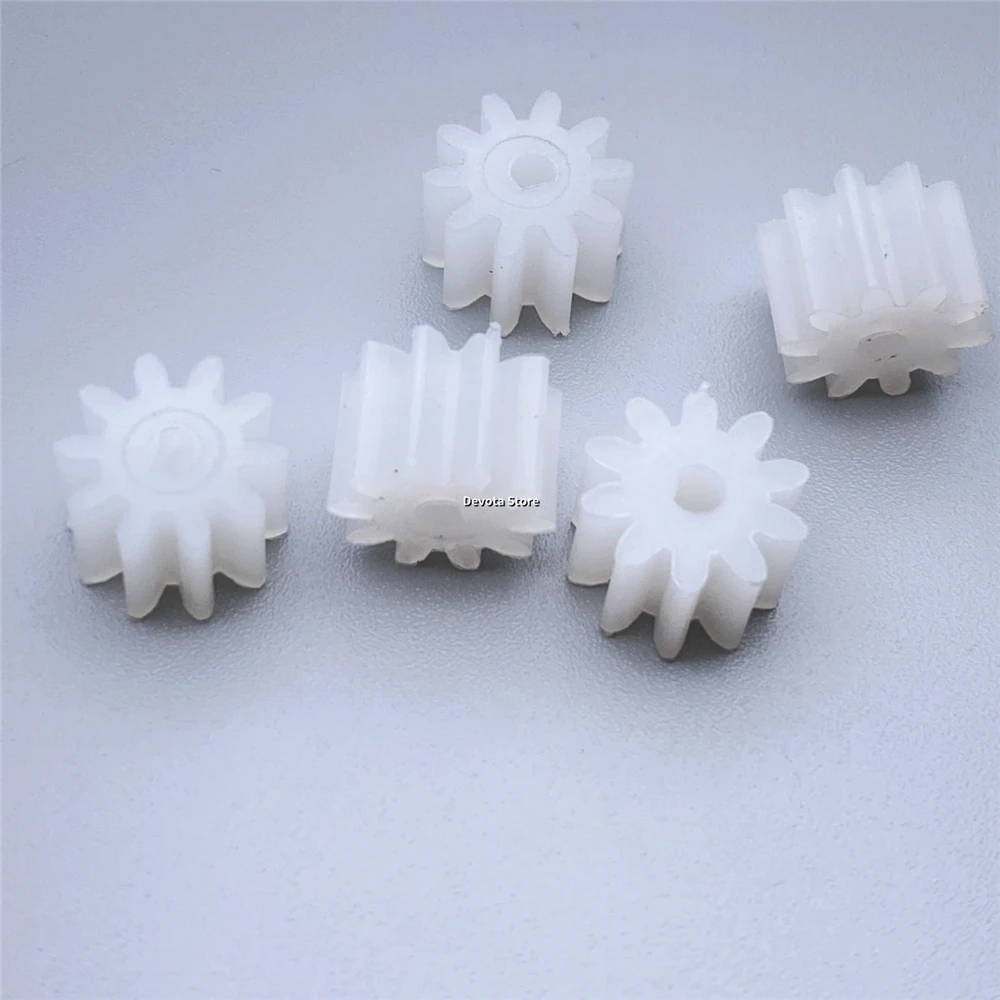 5PCS D Hole 3mm 1M 10T Nylon Plastic Gear