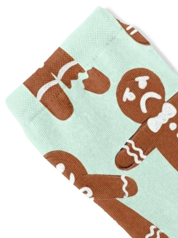 Gingerbread Men – Mint Palette Socks gift japanese fashion gym floral Men Socks Luxury Brand Women's