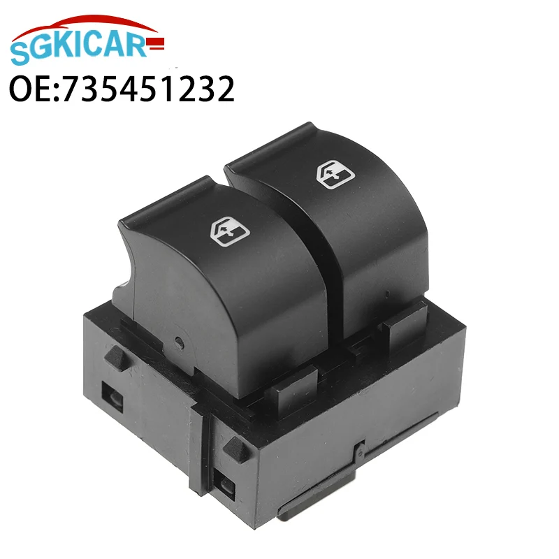 ODiO 735451232 Interruptor de janela única de energia elétrica de 6 pinos 735428719 735411026 para Fiat Punto 2005-2008