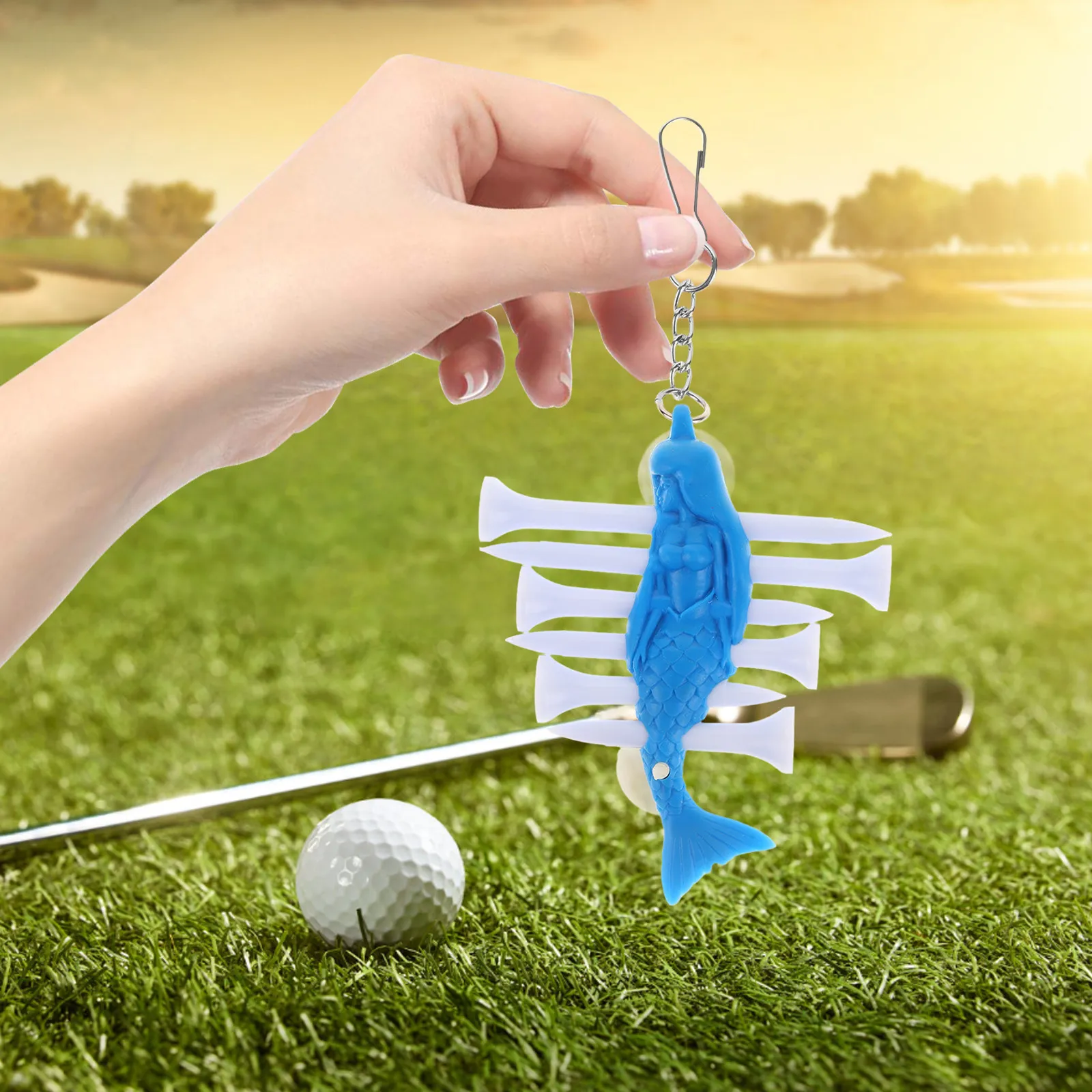 

1Set Golf Tee Holder Universal Size Creative Hanging Organizer Portable Golfing Tees Container Lightweight Golf Ball