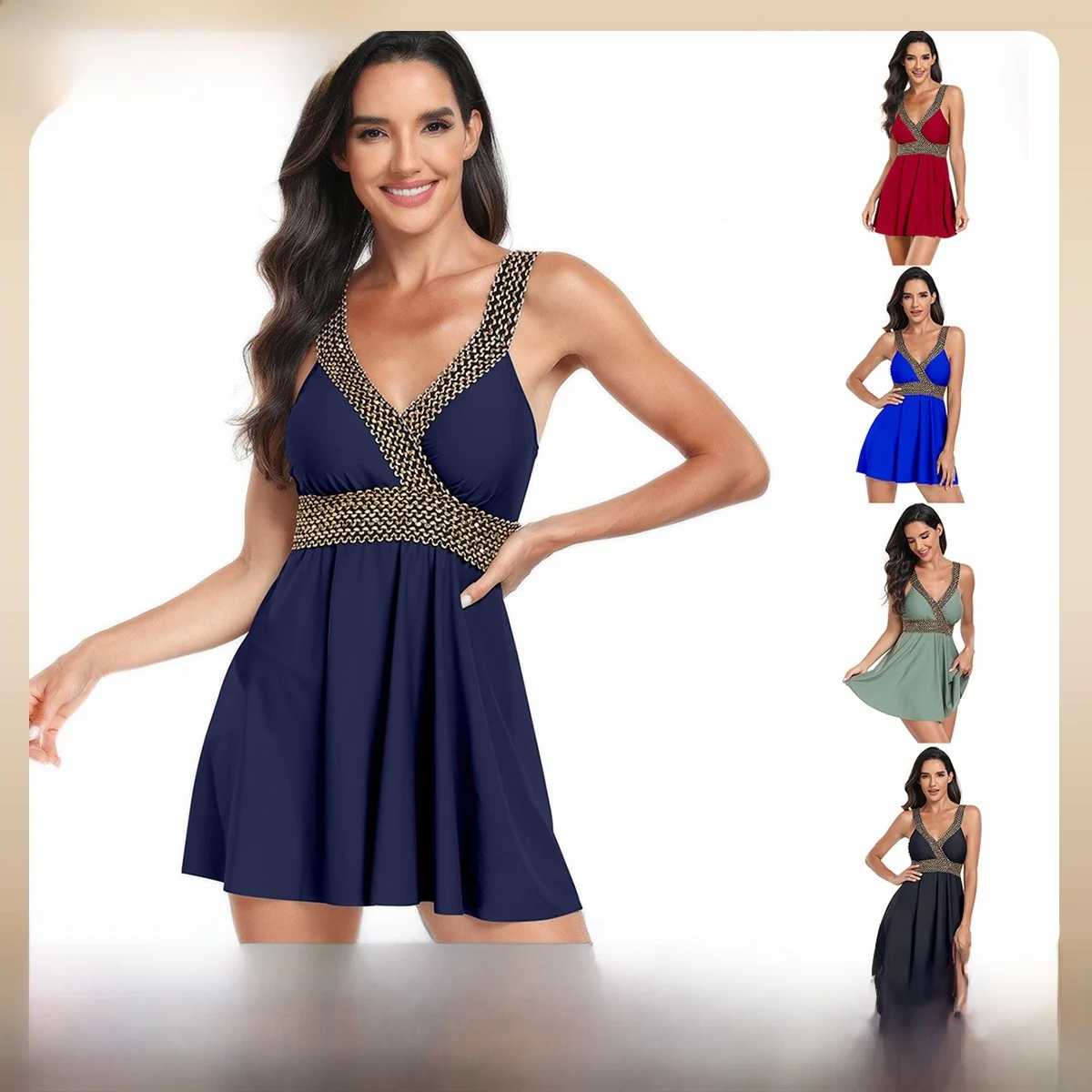 

2024 New Women's Conservative Skirt Sle Swimsuit Separate Large Size Swimwear Home Faion Sports Yoga Fitn Fans Supplies