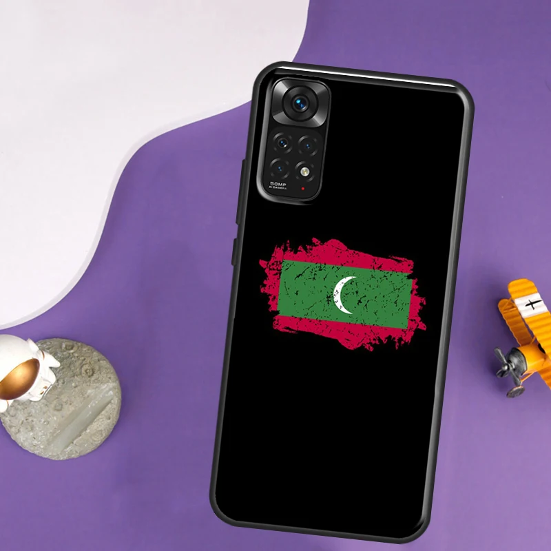 Maldives Flag Case For Xiaomi Redmi Note 12 11 10 8 9 Pro 9S 10S 11S 12S Redmi 12C 10C 9C 10A Back Cover