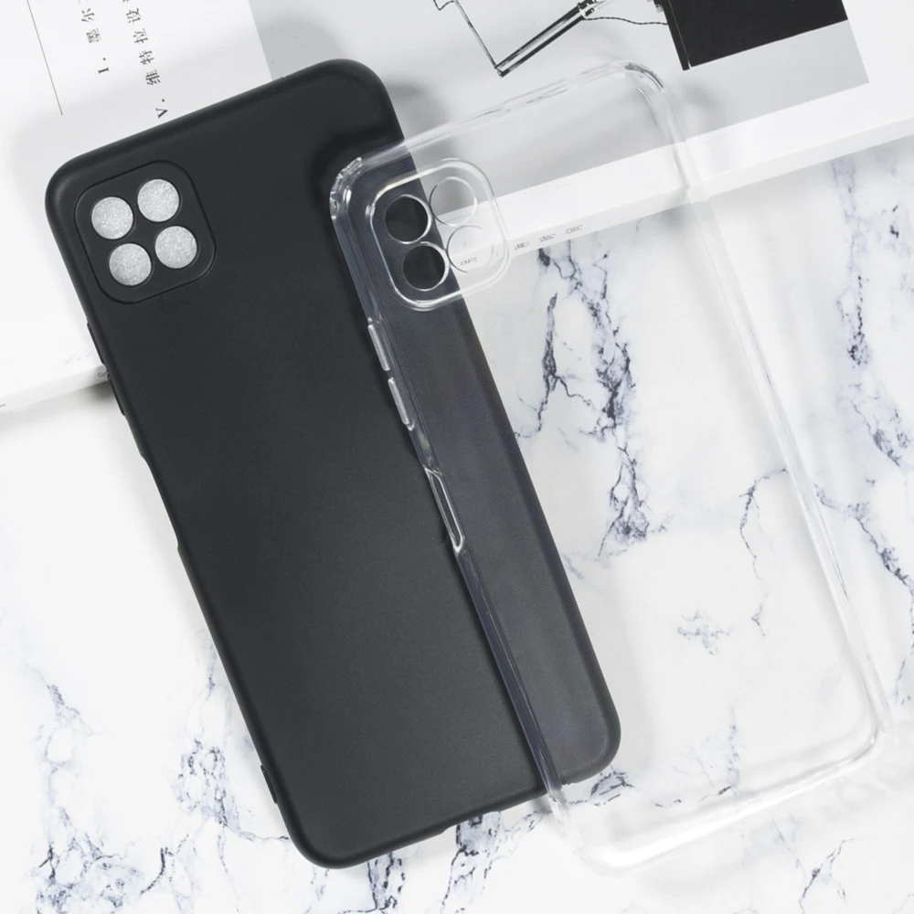 Galaxy A22 5G F42 5G Case Matte Soft Silicone TPU Back Cover For Samsung Galaxy Buddy Galaxy Wide 5 Phone Case Slim shockproof image 6