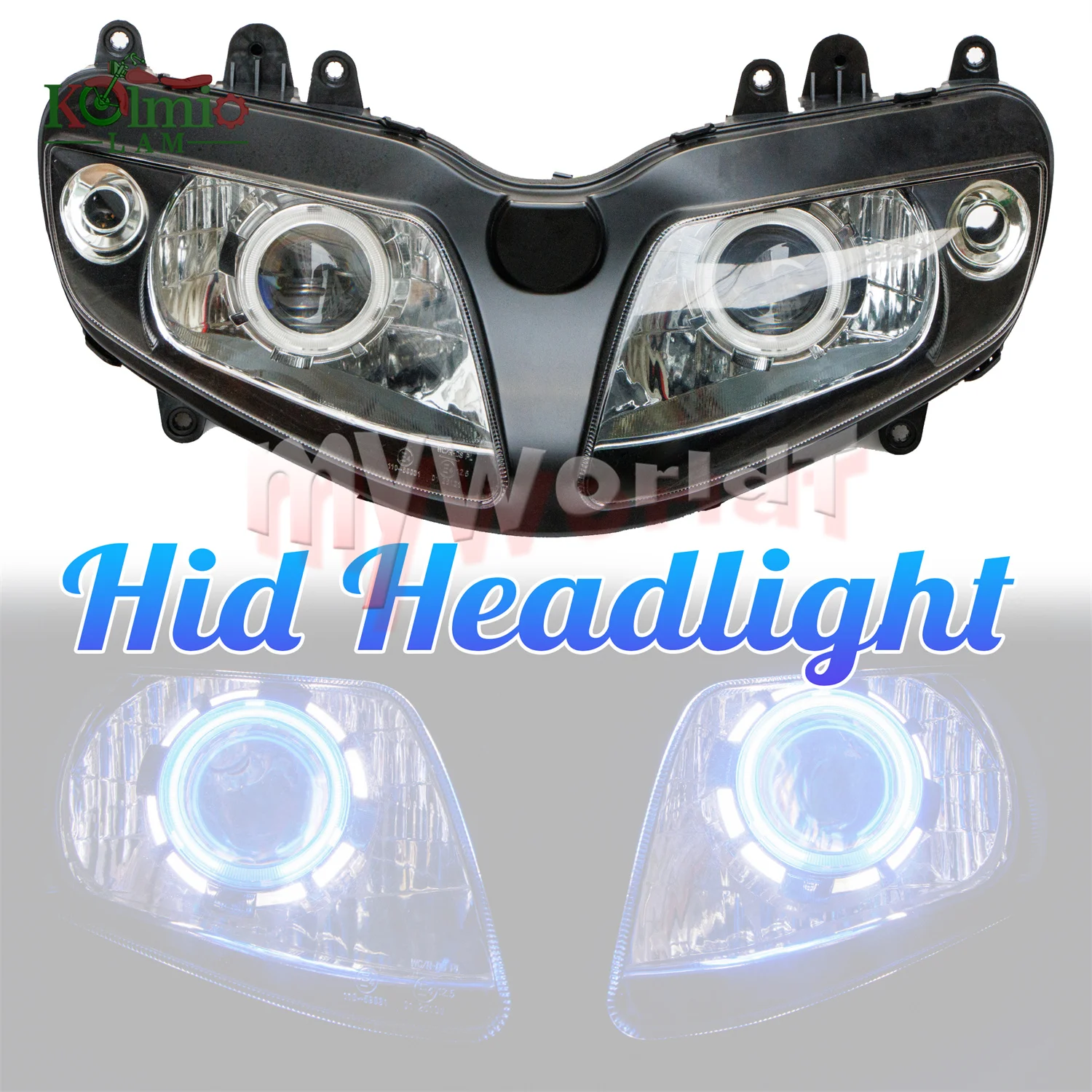 

Fit For SUZUKI SV650S SV1000S 2003 - 2011 Motorcycle Headlamp Angel Eyes HID Headlight SV 650 1000